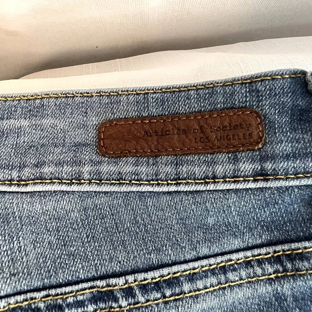 Articles of Society Carly Skinny Crop Med Wash Jean‎ Women's Size 25